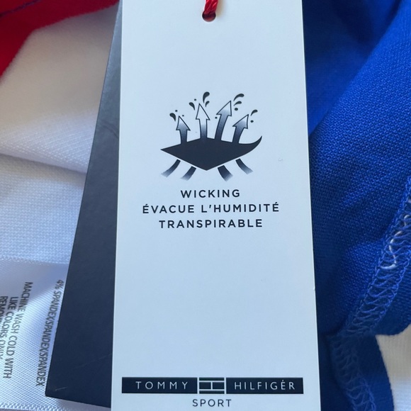 Tommy Hilfiger Color Block Cropped Polo Size M - Picture 10 of 11